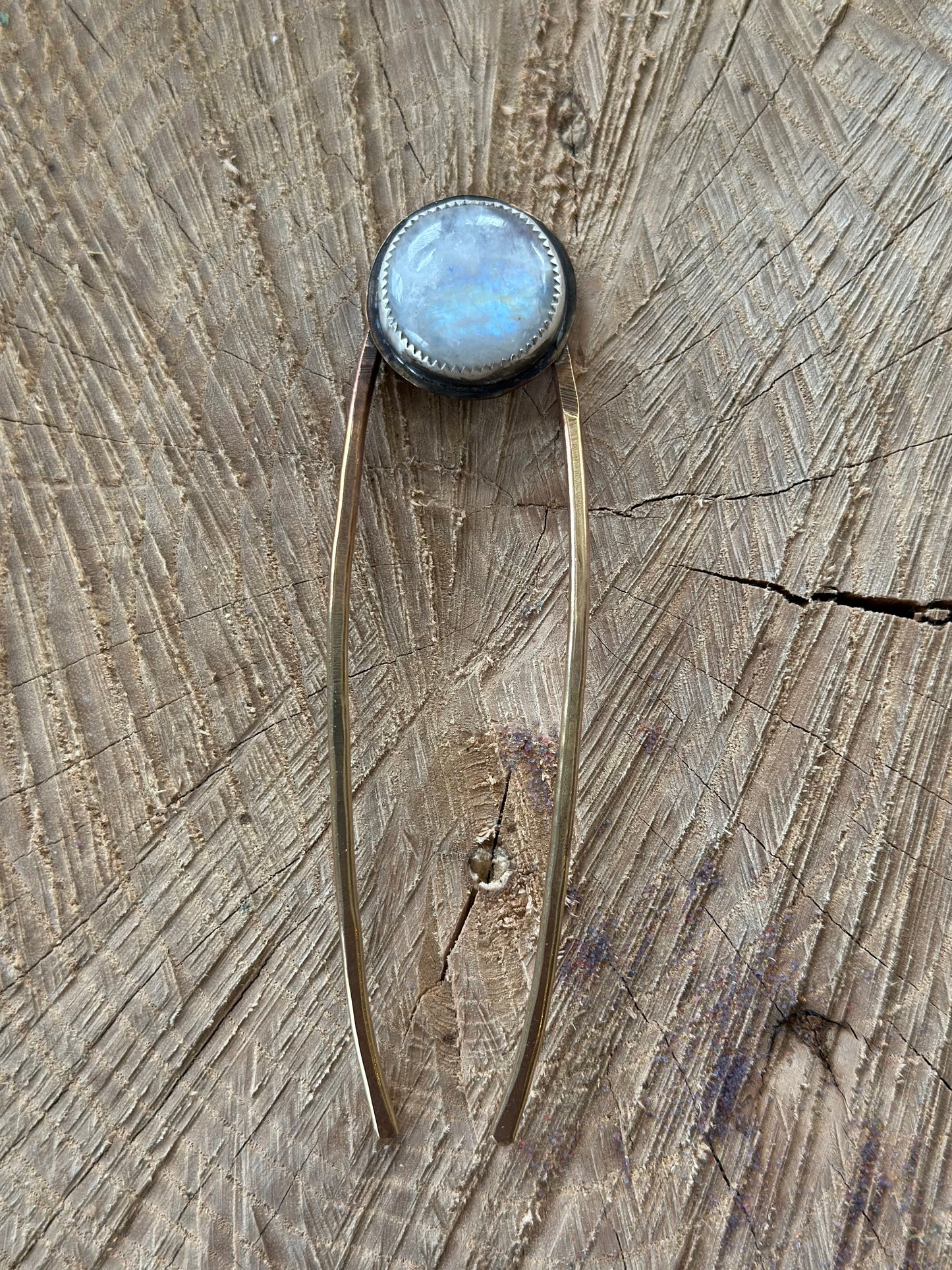 Moonstone hair pin