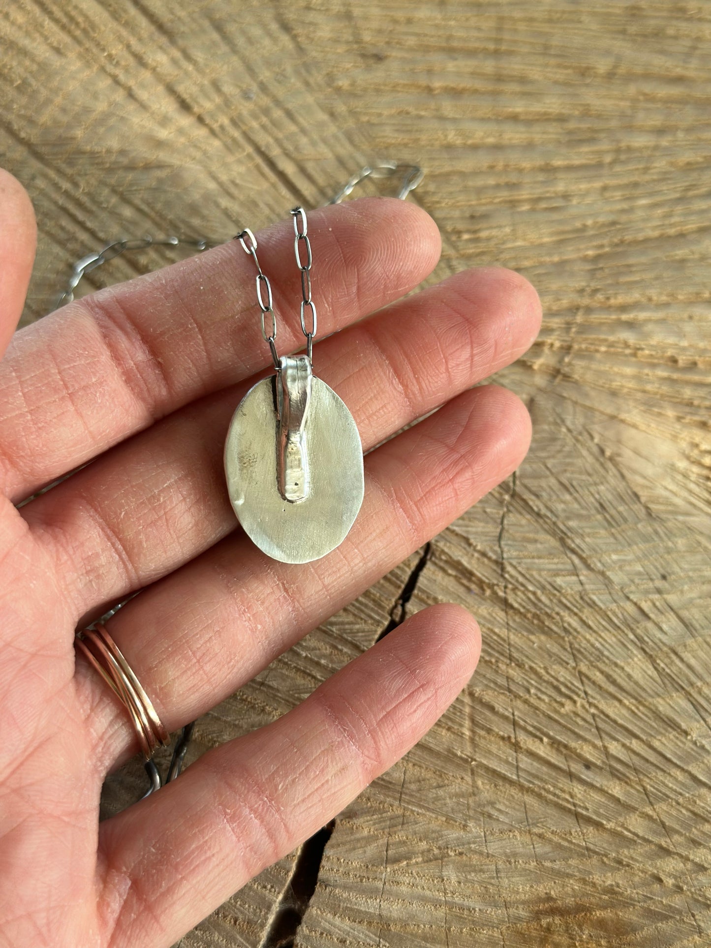Chrysoprase pendant necklace