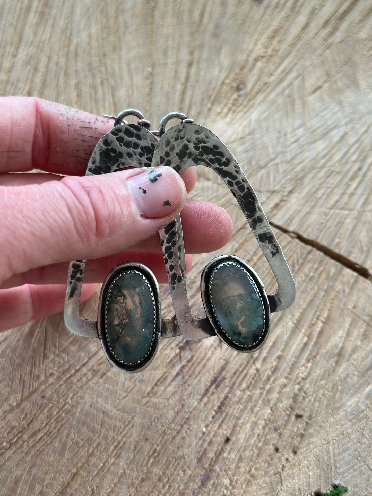 Moss Agate Earrings