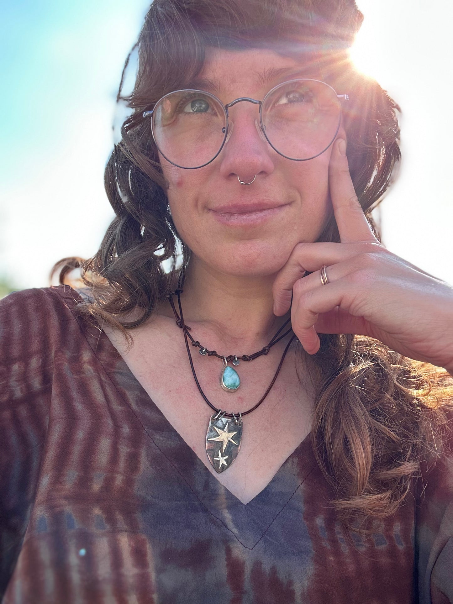 Folksy Star Layering Necklace