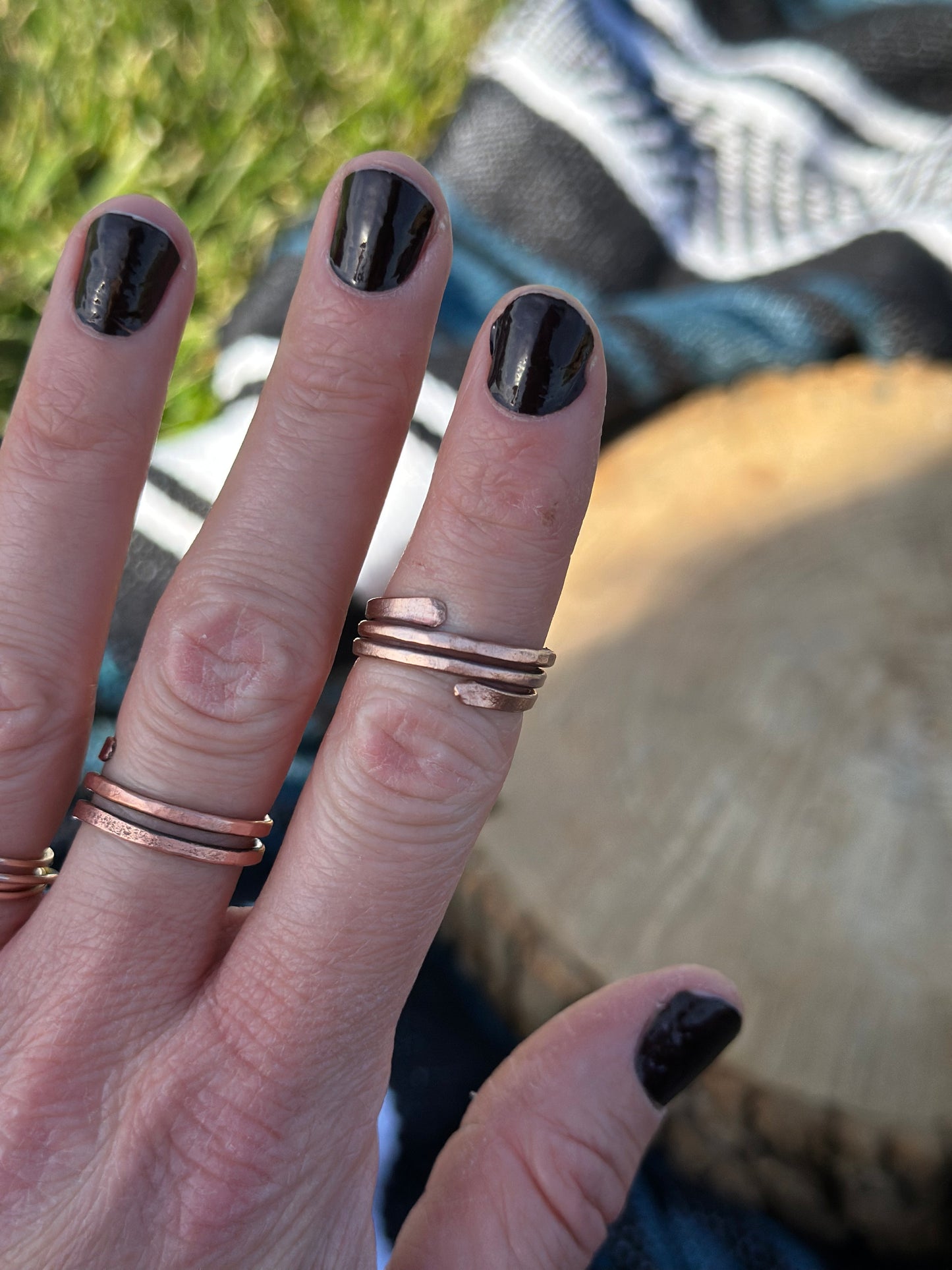 Adjustable Copper Ring Size 6.5