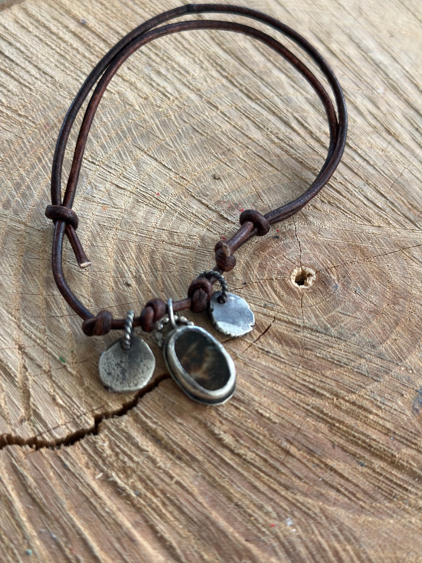 Dendritic Agate Stacking Bracelet