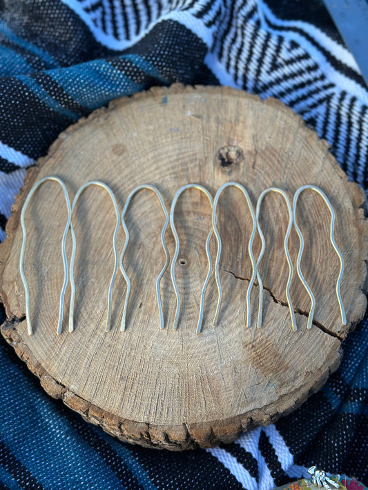 Classic Medium Brass Hair Pin