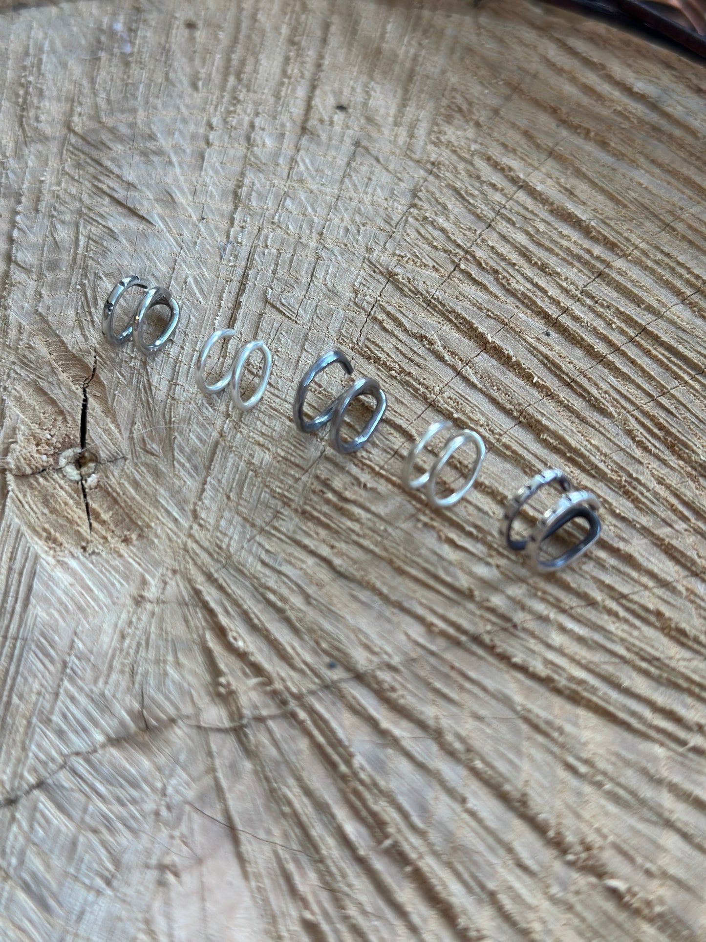 Sterling silver double nose cuff