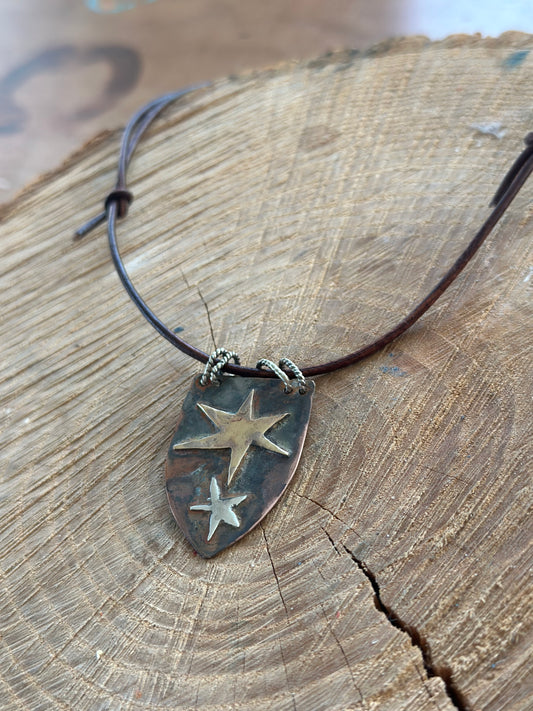 Folksy Star Layering Necklace