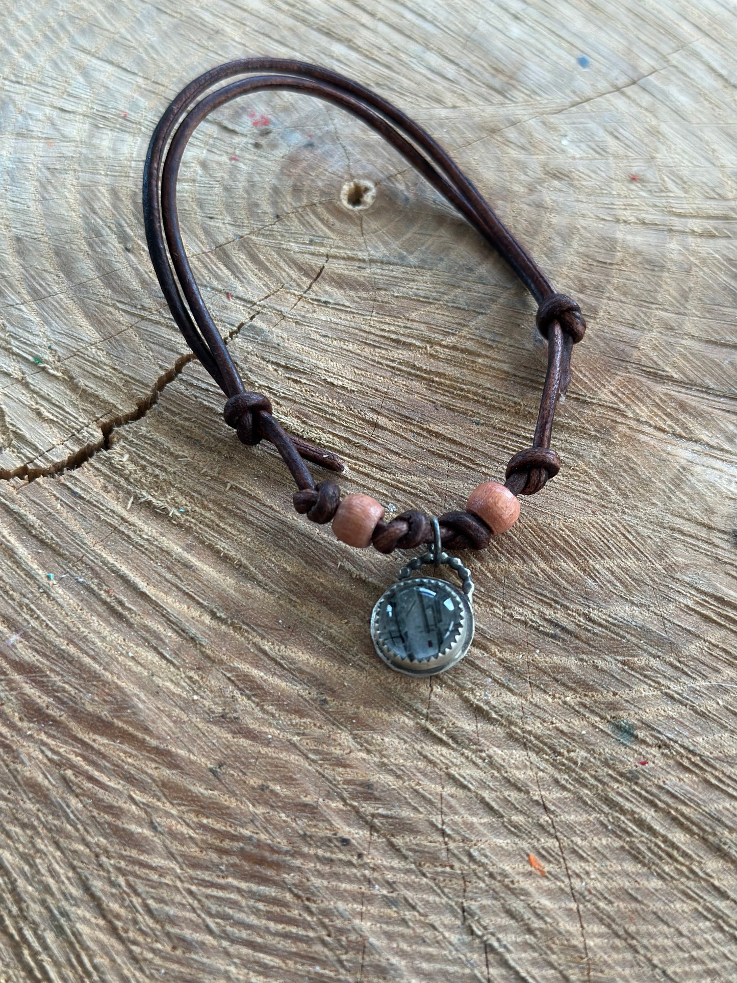 Rutilated Quartz Stacking Bracelet