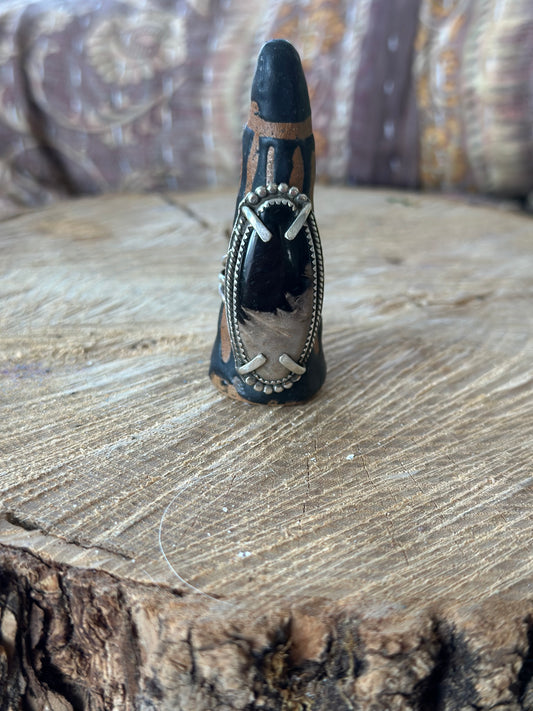 Fossilized Palm Root Ring