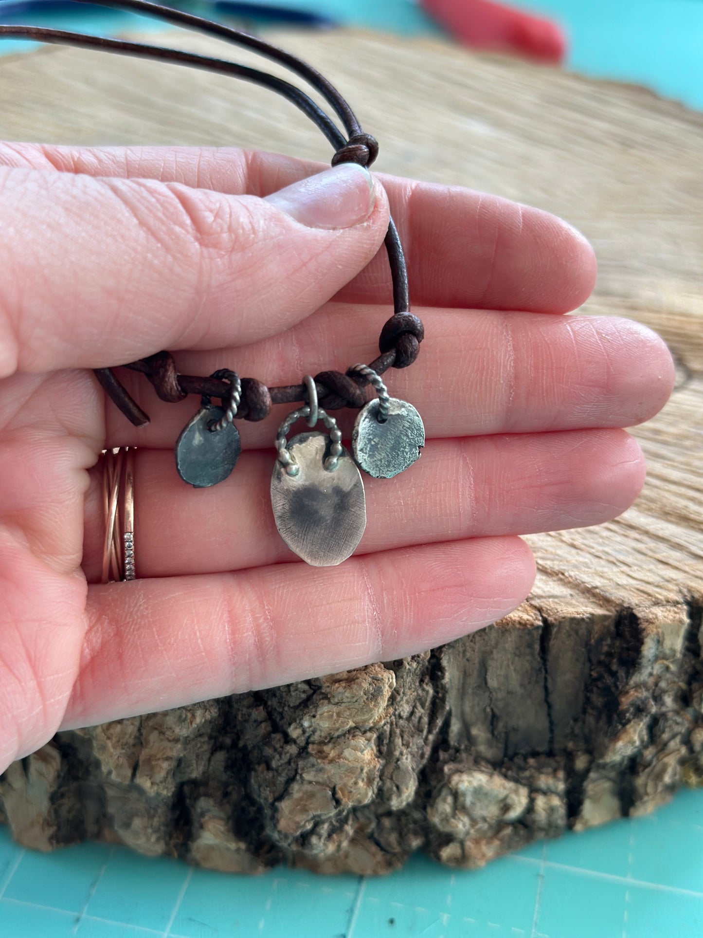 Dendritic Agate Stacking Bracelet