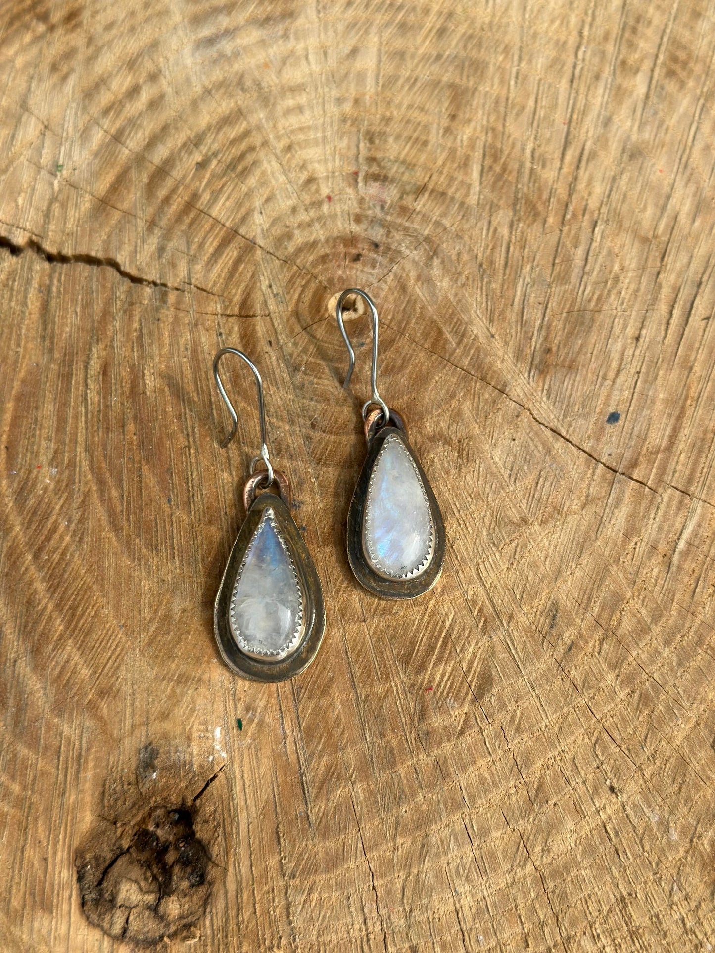 Moonstone earrings