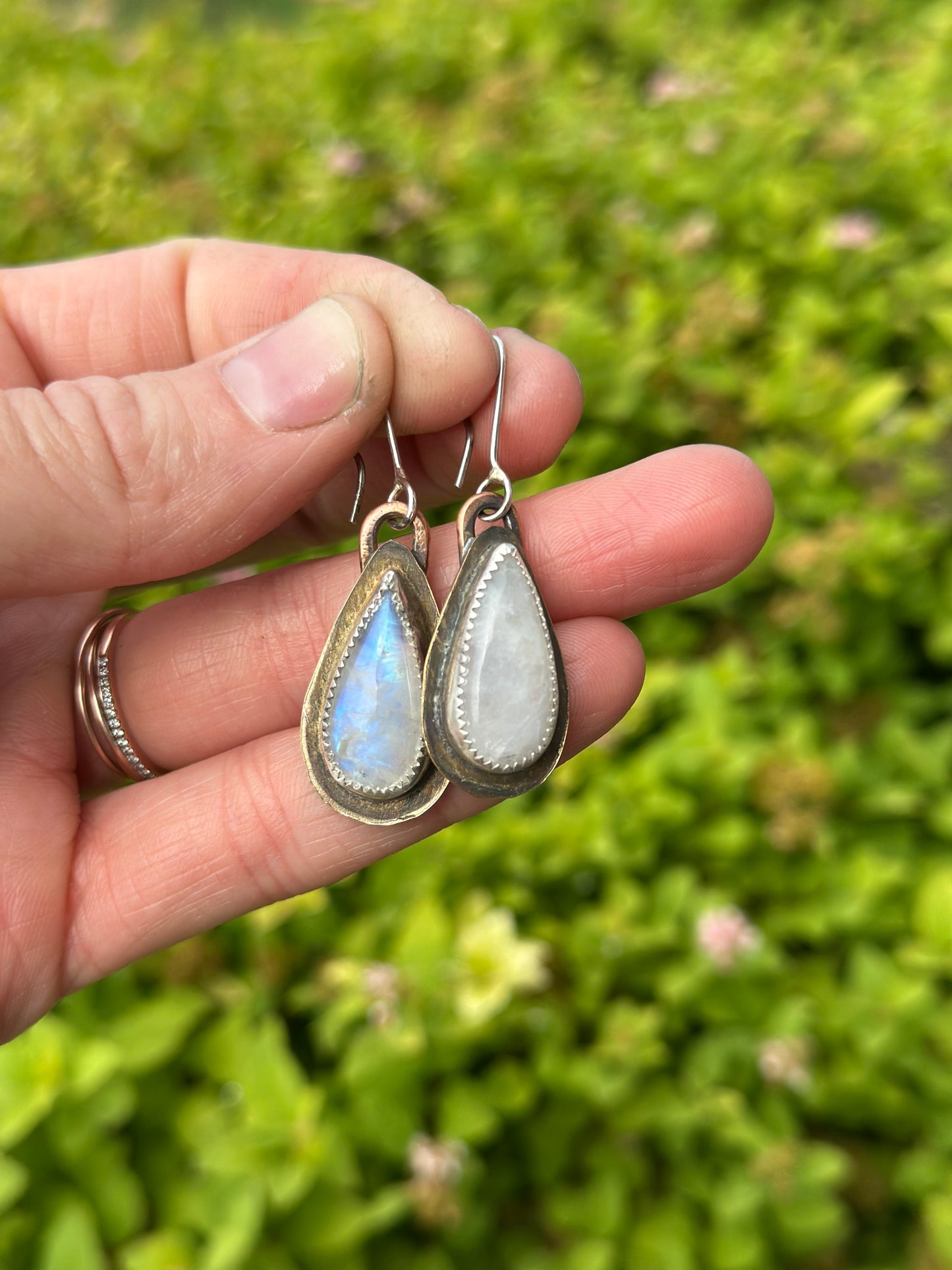 Moonstone earrings