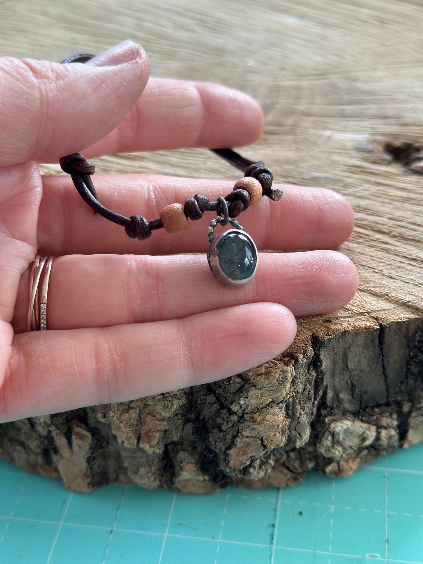 Rutilated Quartz Stacking Bracelet