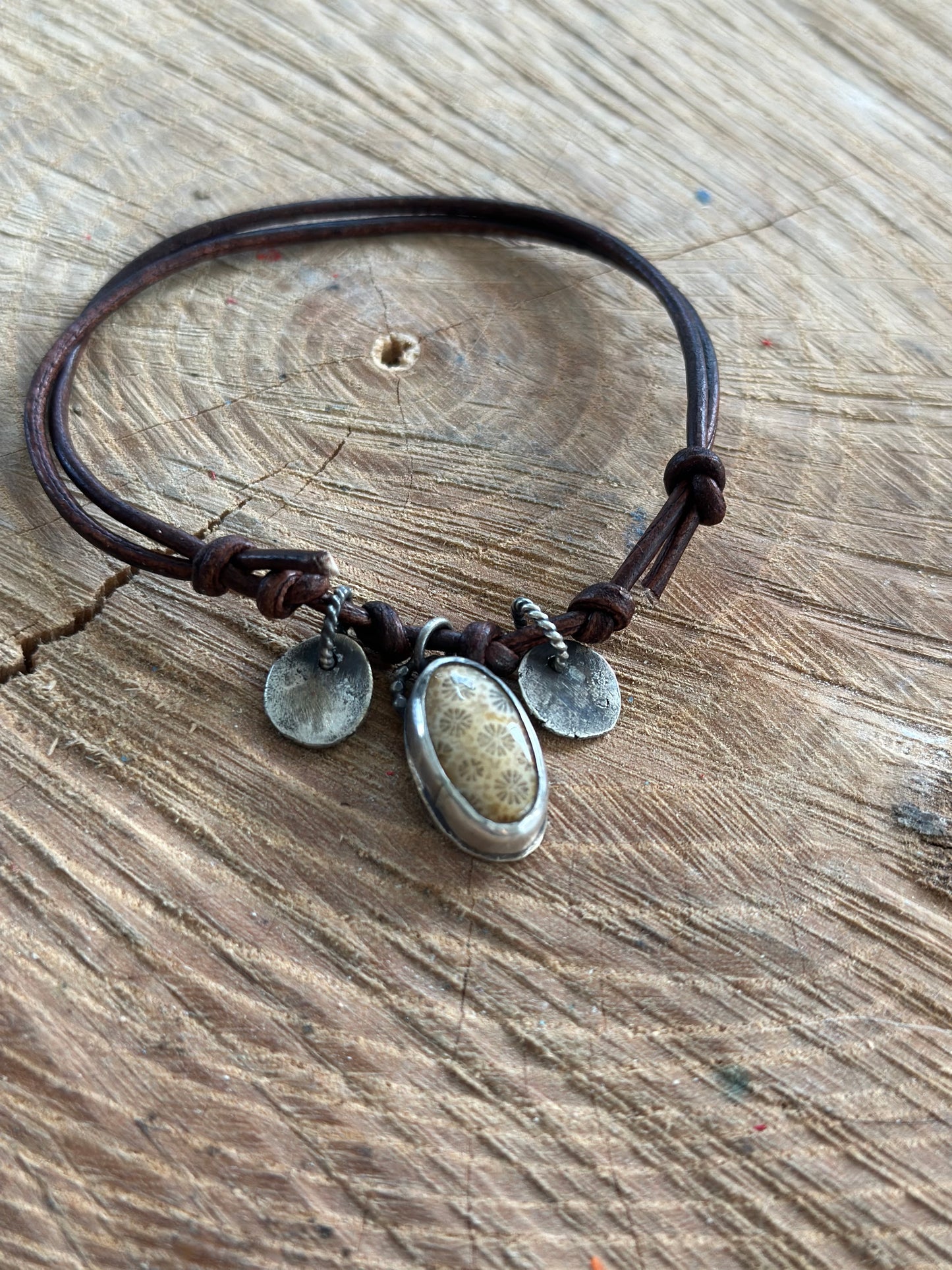 Fossil Coral Stacking Bracelet