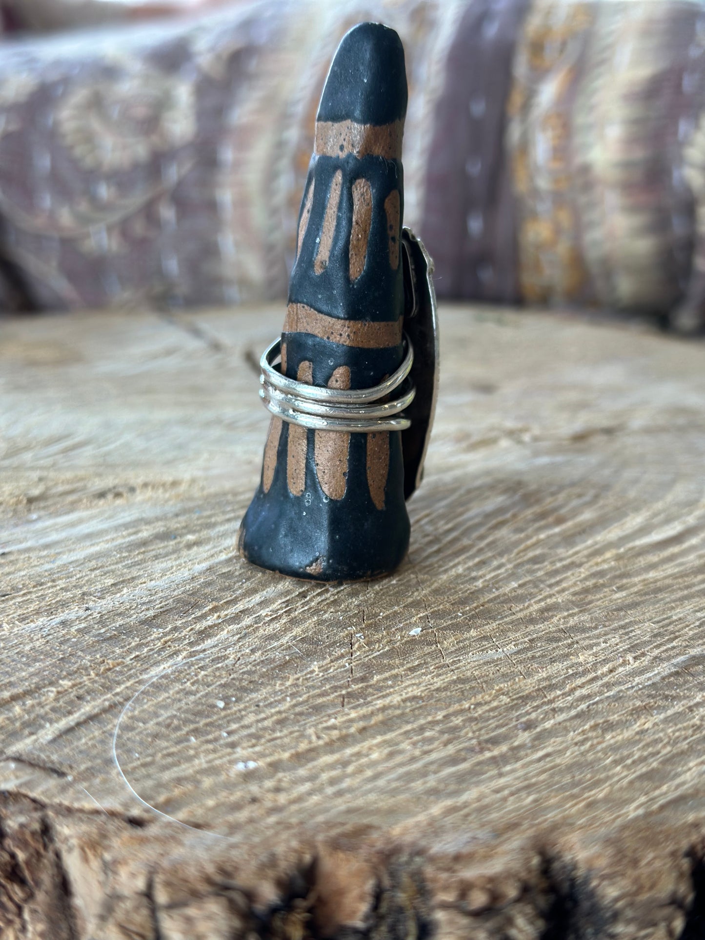 Fossilized Palm Root Ring