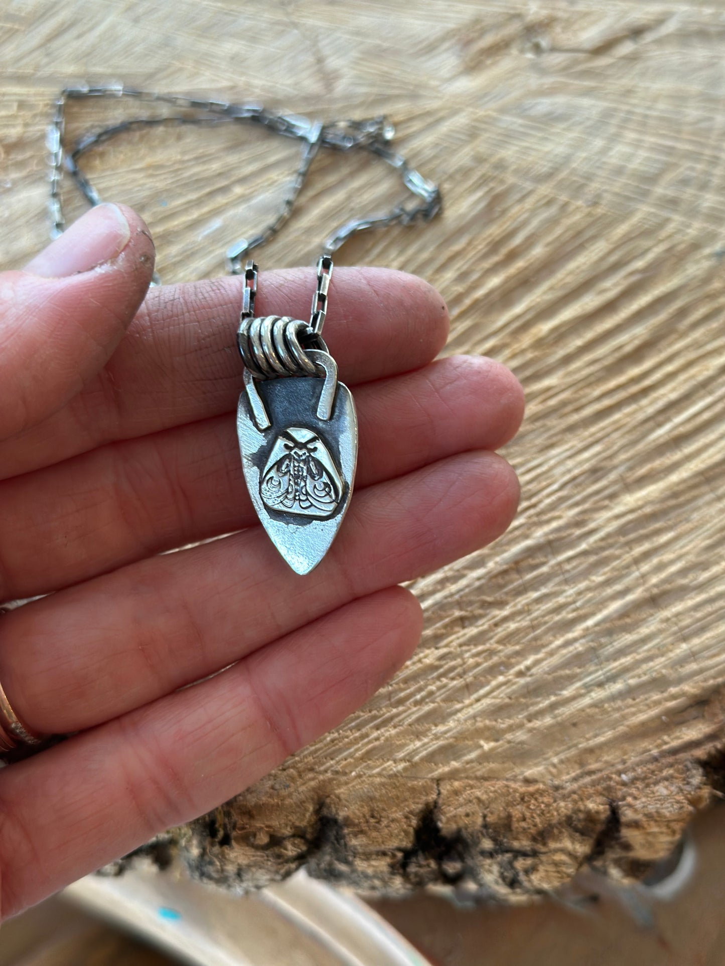 Sunstone in Aquamarine Pendant Necklace