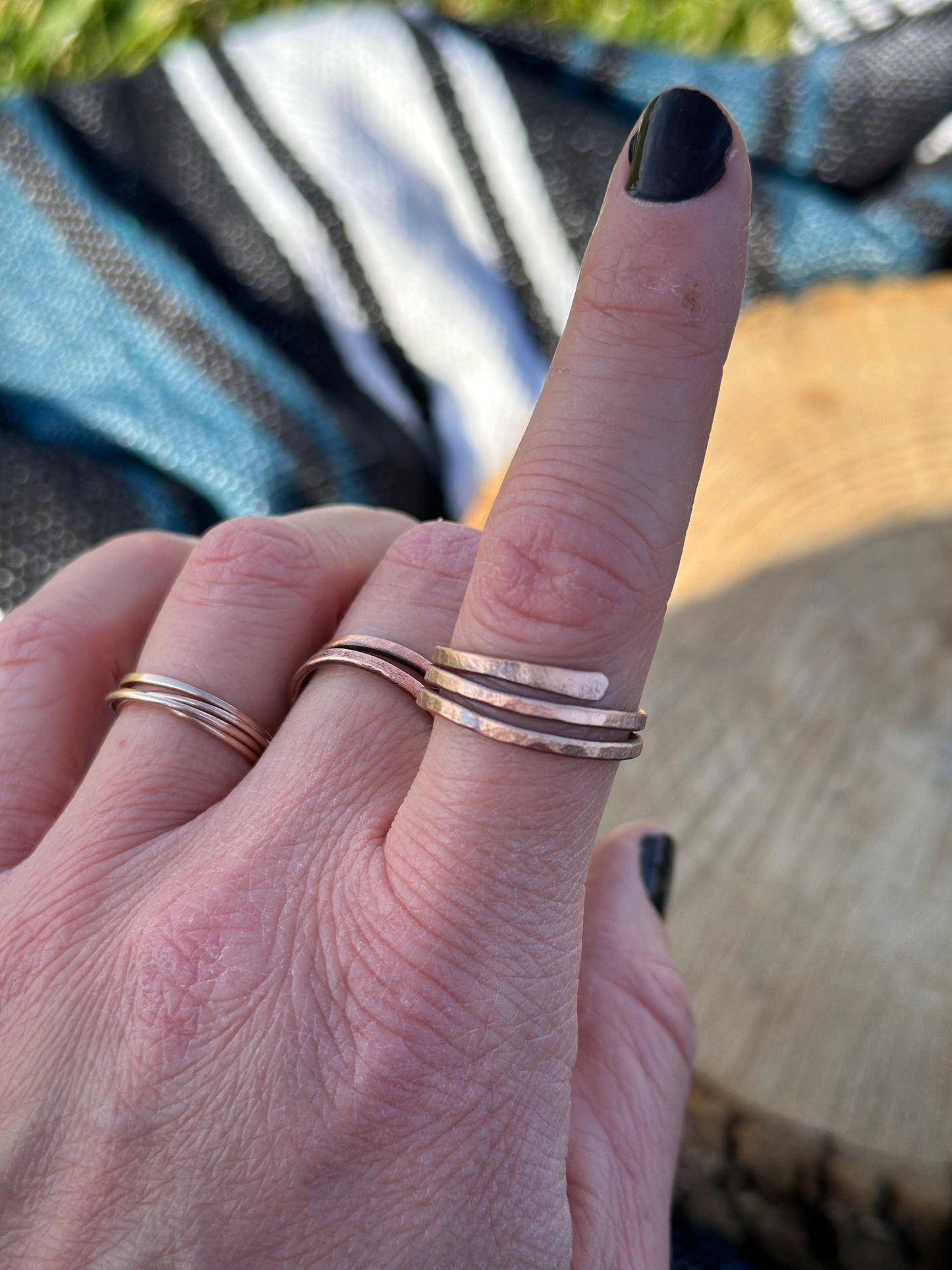 Adjustable Copper Ring Size 9.75