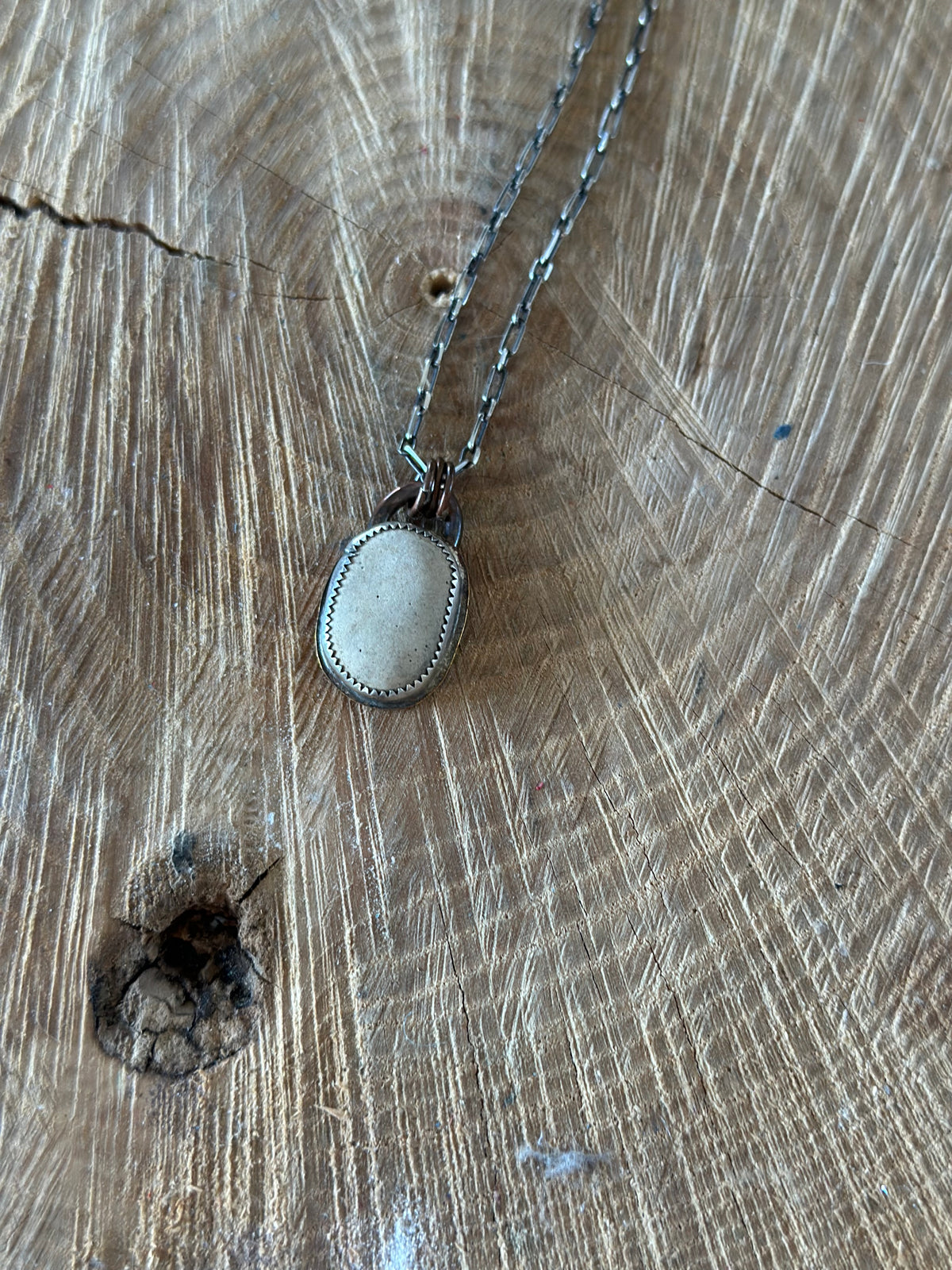 Pebble Mixed Metal Necklace