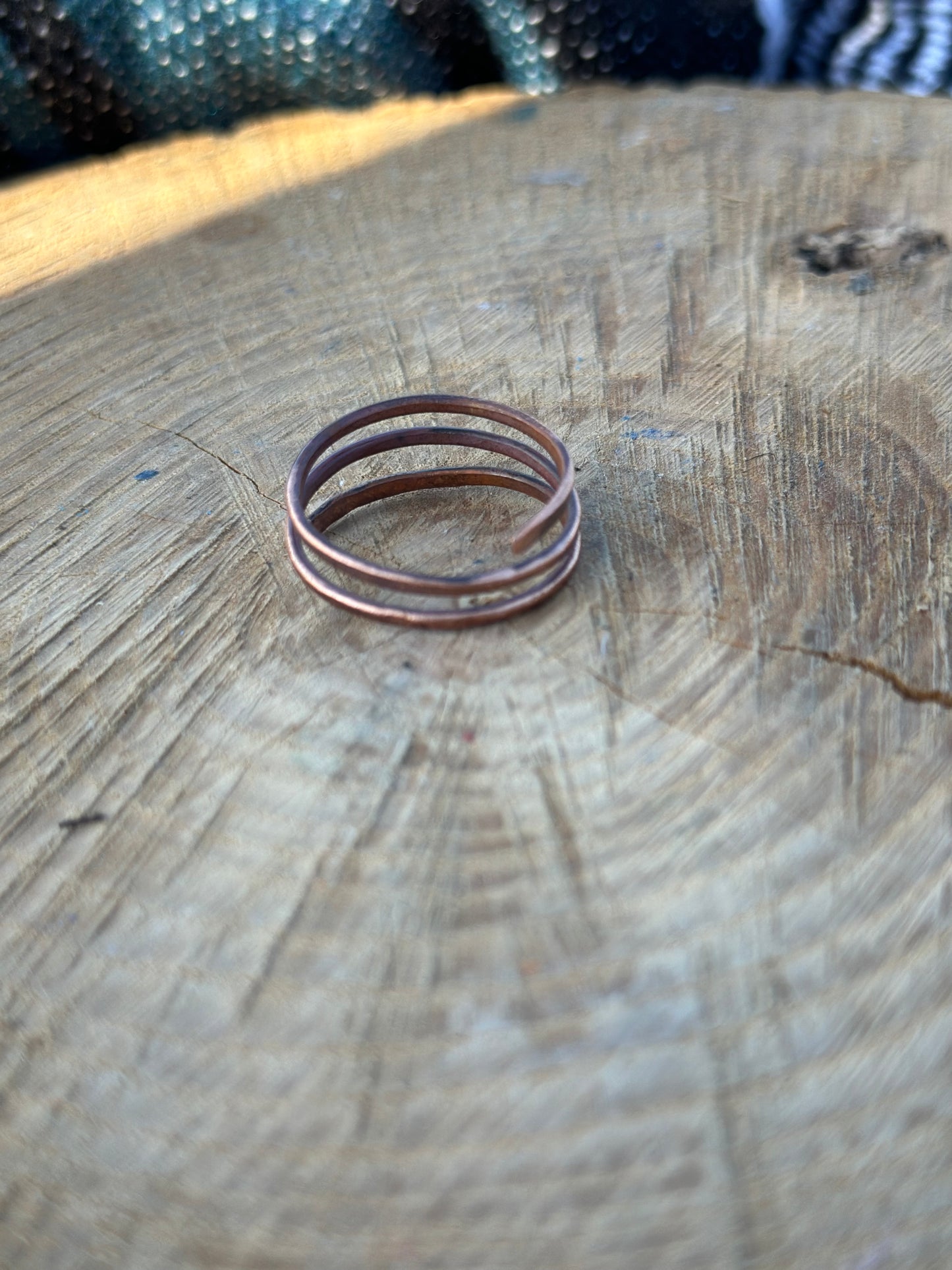 Adjustable Copper Ring Size 13.25