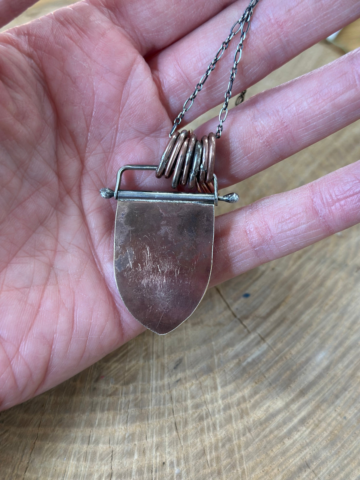 Mosaic Mixed Metal Necklace