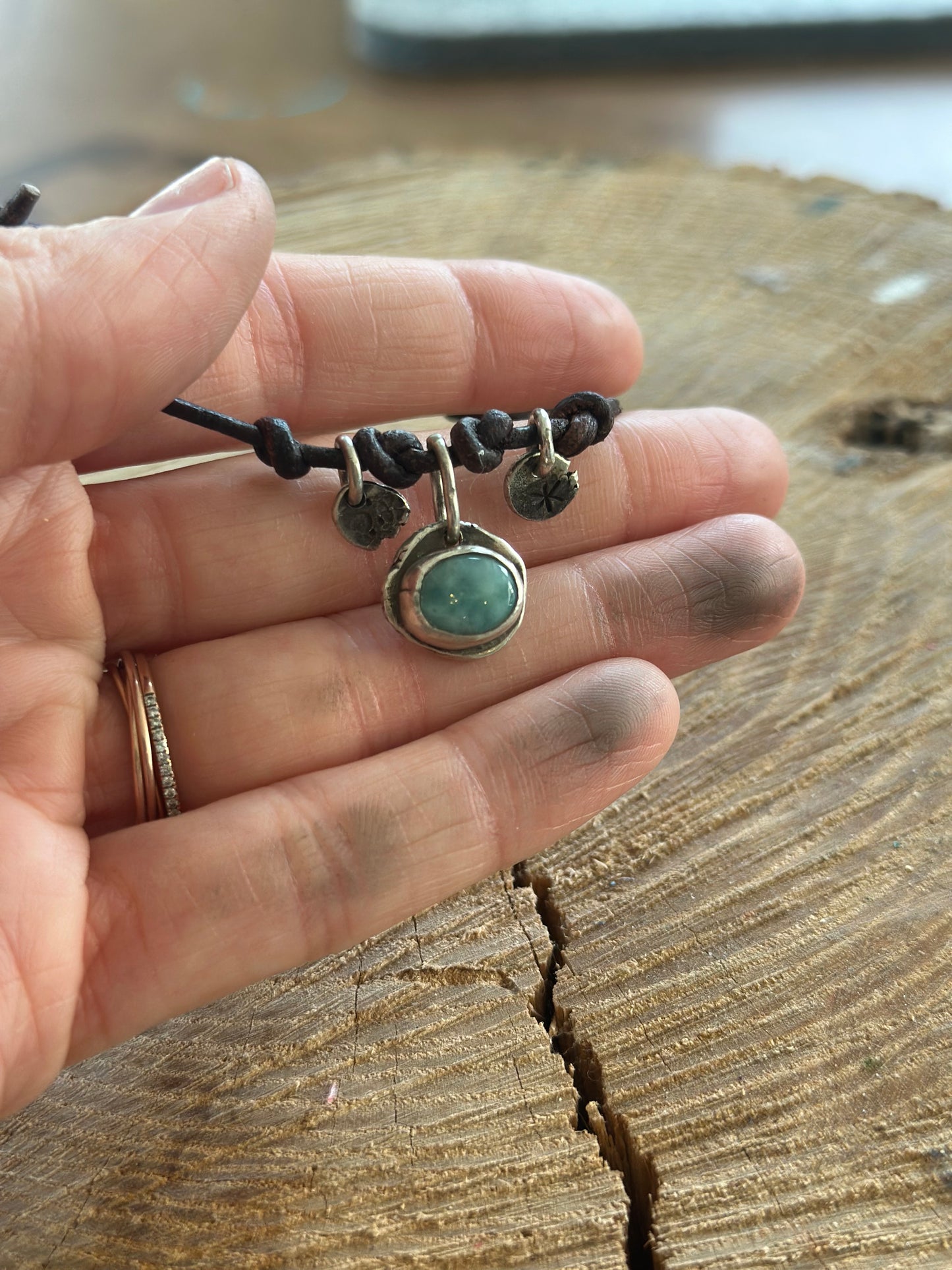 Larimar Layering Bracelet