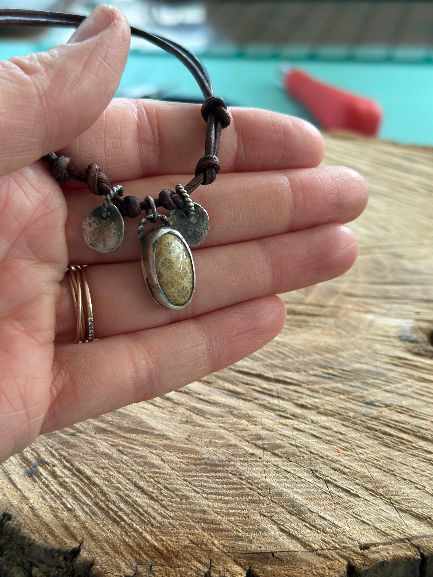 Fossil Coral Stacking Bracelet