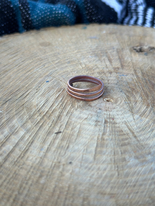 Adjustable Copper Ring Size 9.75
