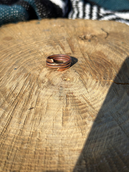 Adjustable Copper Ring Size 6.5