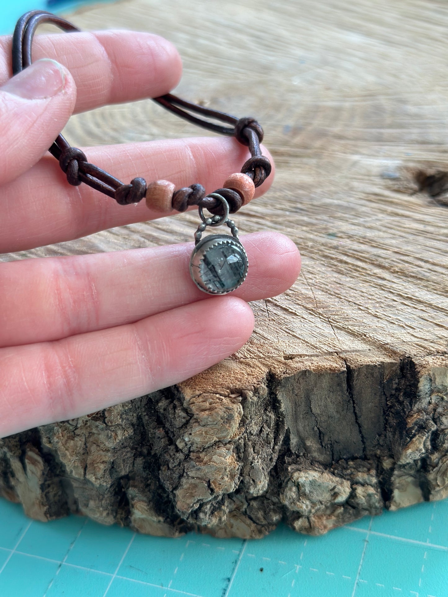Rutilated Quartz Stacking Bracelet