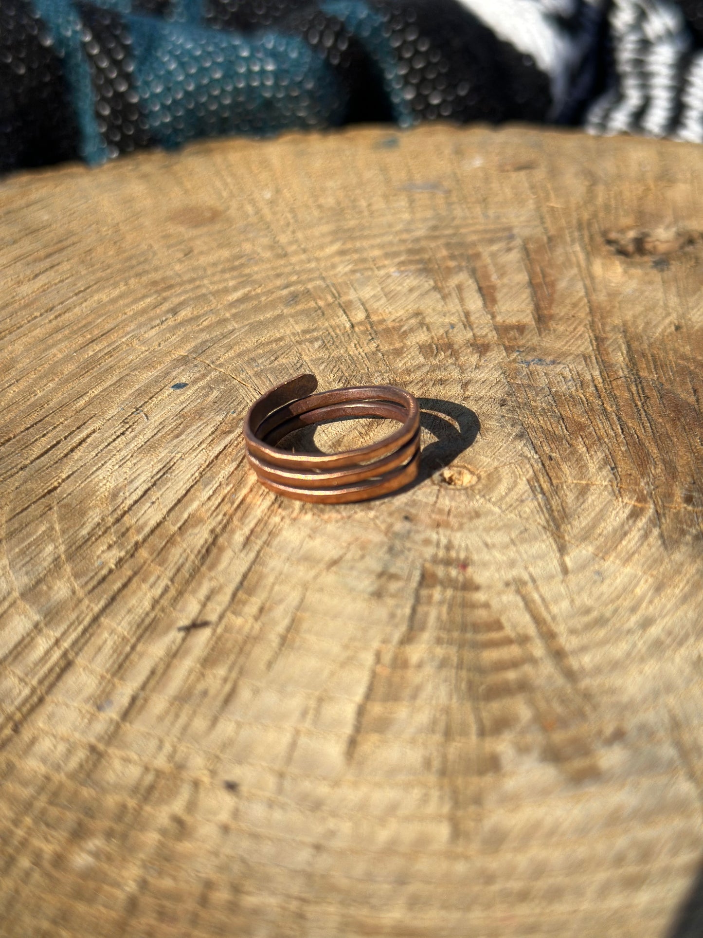 Adjustable Copper Ring Size 8