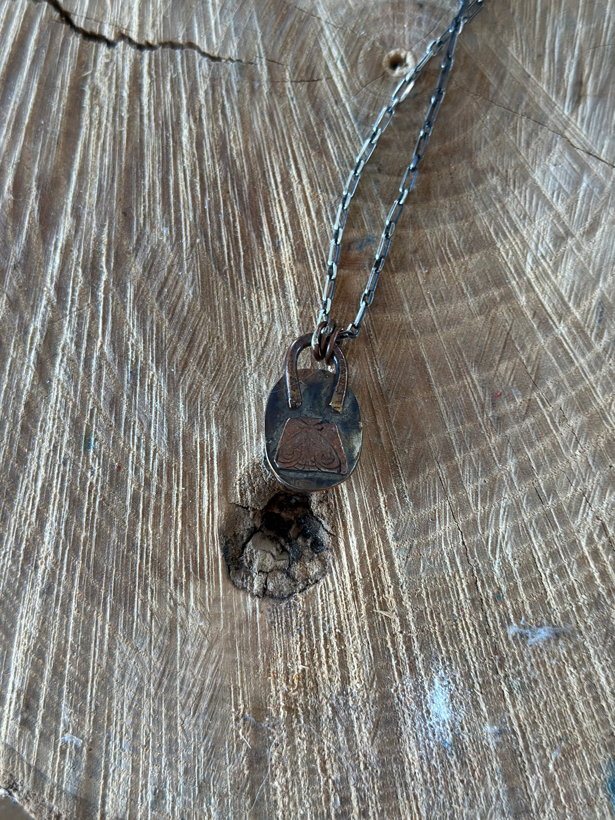 Pebble Mixed Metal Necklace