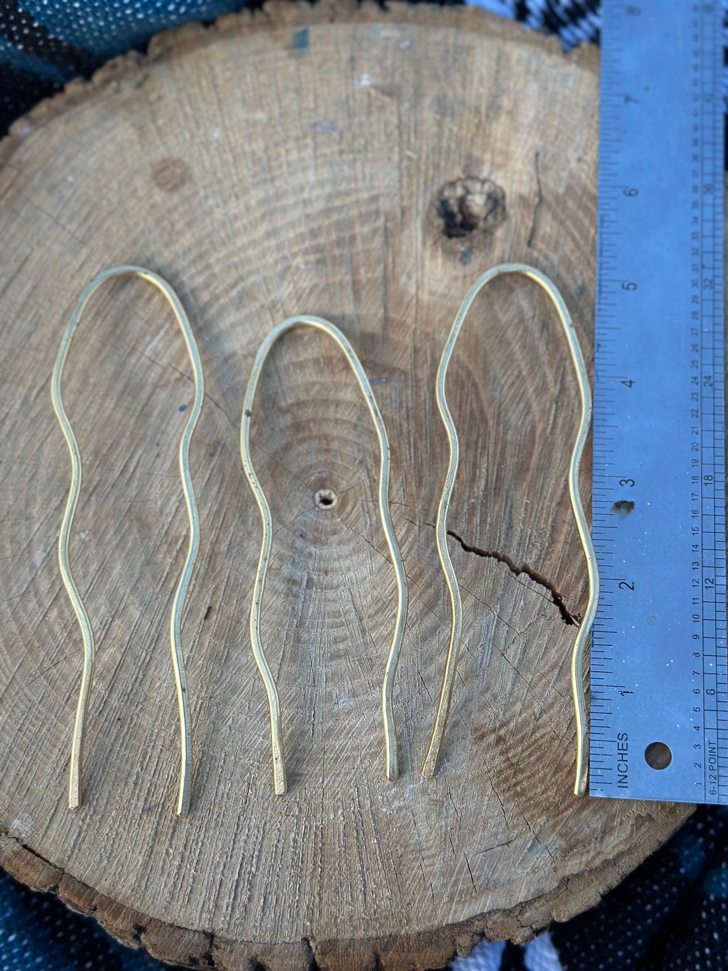 Classic Large Brass Hair Pin