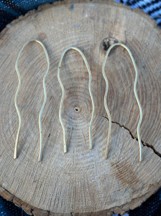 Classic Large Brass Hair Pin