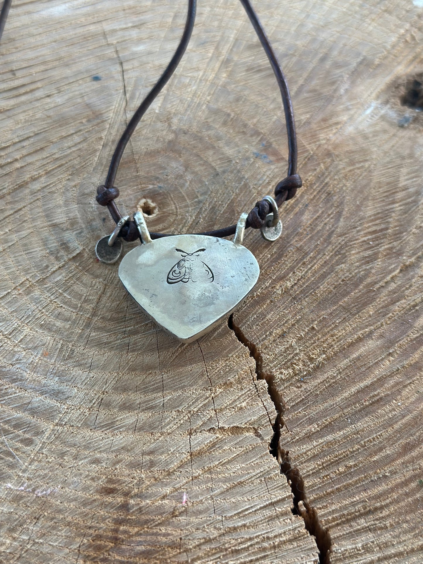 Silver Sheen Obsidian Charm Necklace