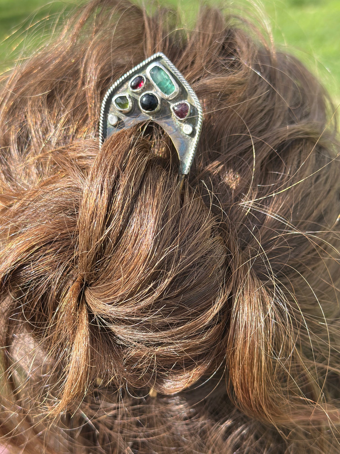 Mosaic Statement Hair Pin
