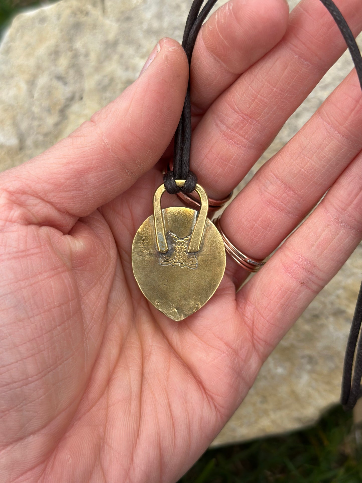 Labradorite Mixed Metal Pendant