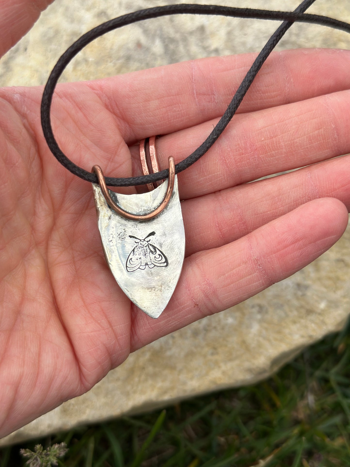 Rose Quartz Mixed Metal Necklace