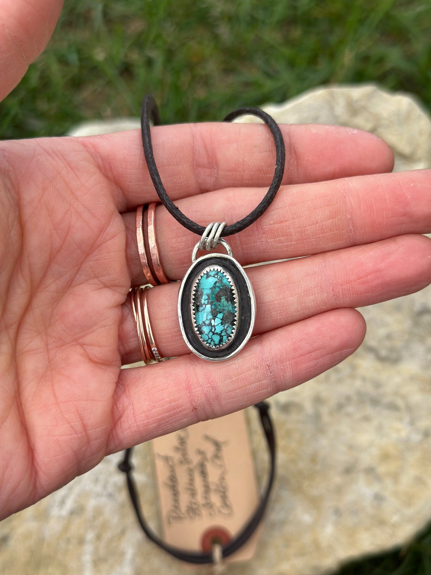 Turquoise and Sterling Silver Necklace