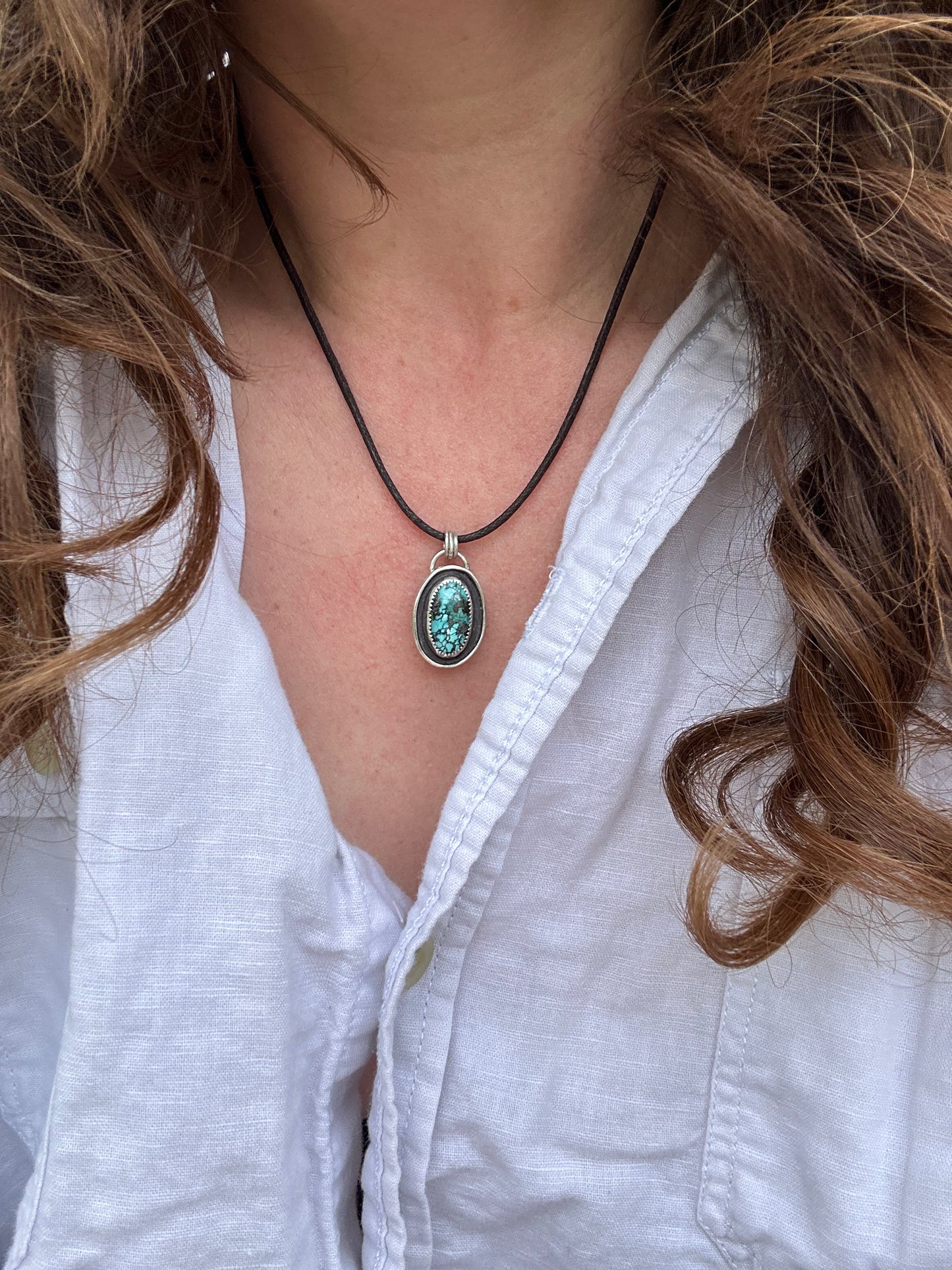 Turquoise and Sterling Silver Necklace