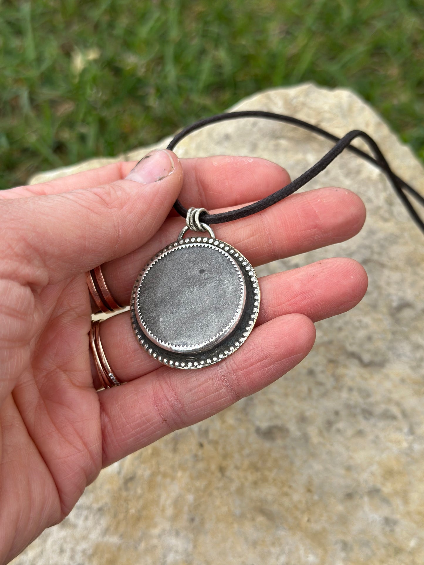 Silver Sheen Obsidian Mixed Metal Necklace