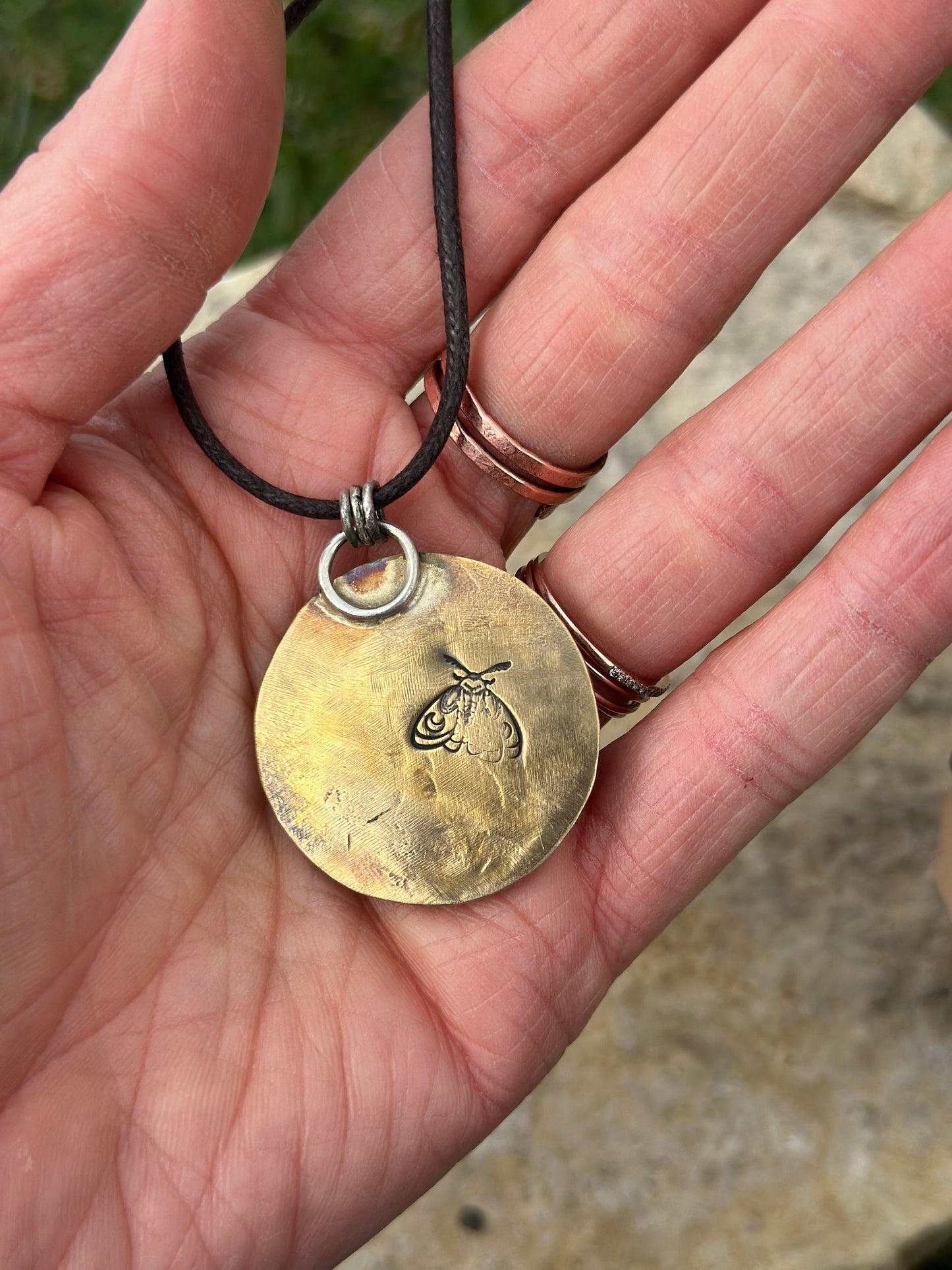 Silver Sheen Obsidian Mixed Metal Necklace
