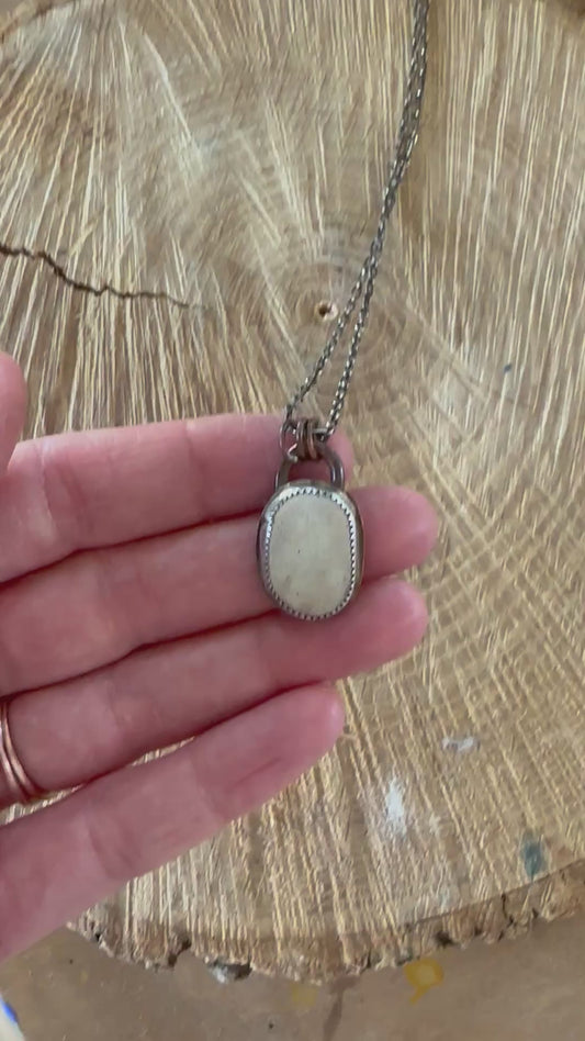 Pebble Mixed Metal Necklace