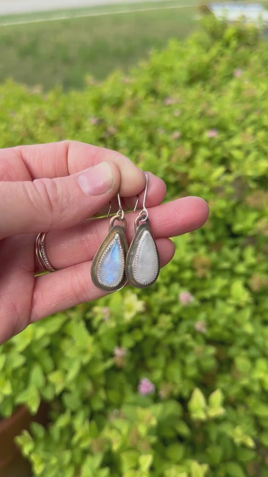 Moonstone earrings